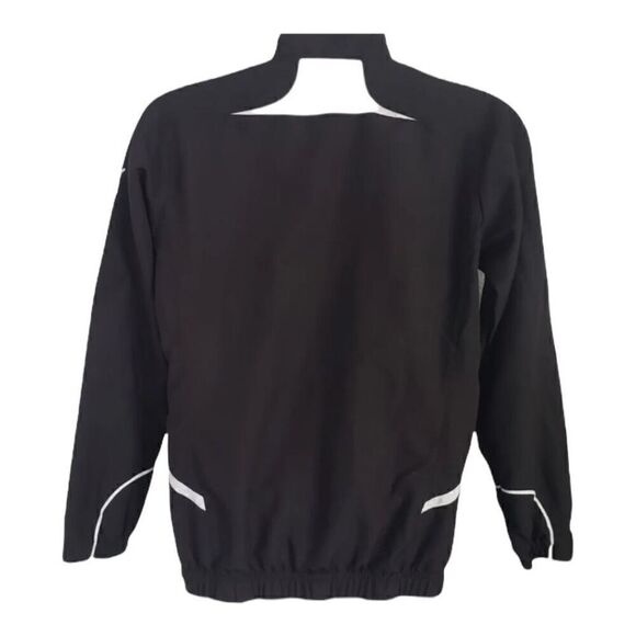 Puma Youth Boys Soft-Shell Black Jacket Full Zip Mesh-Lined Zipper-Pockets Large - Picture 2 of 12